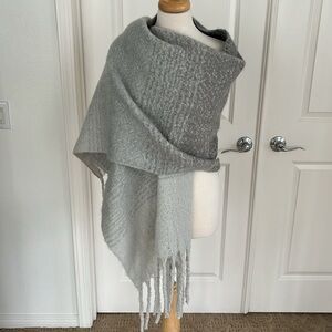 MER SEA cozy Gray Ombré Wrap